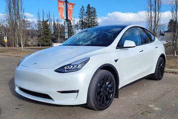 Calgary to Banff in Tesla EV - Private Transfer