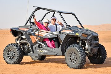 Premium Desert Safari Dune Buggy Camel Ride Sandboard & BBQDinner