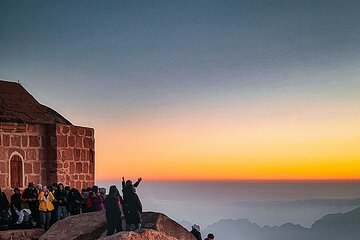 Mount Sinai and St Catherines Monastery from Sharm El Sheikh