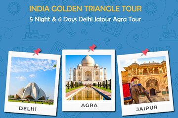5 Nights 6 Days Golden Triangle Tour India Delhi Agra Jaipur Tour
