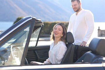 3H Private Tour with Driver in Vintage BMW Convertible Lake Como