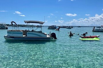 Private Crab Island Pontoon Charter with Inflatables