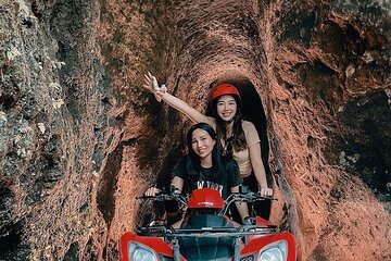 Quadbike Adventure with Tunnel and Waterfall Tour in Bali