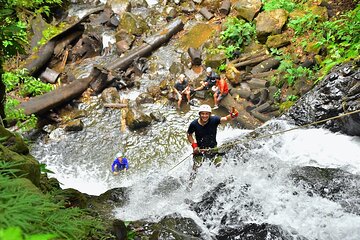 Zip Line with Canyoning Waterfall Adventure in Vista Los Sueños