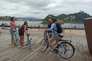 Highlight of San Sebastian riding a bike