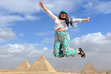 Full-Day Trip Giza pyramids & Egyptian museum From Sharm El-sheikh by plane