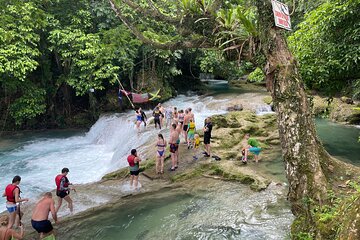  Dunn's River Falls & Blue Hole Combo Tour from Ocho Rios