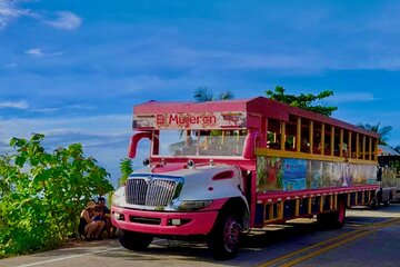 Around the island in Chiva (OFFICIAL OPERATOR) San Andres Island