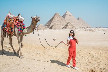 Tour of the Pyramids, Egyptian Museum and Bazaar with lunch