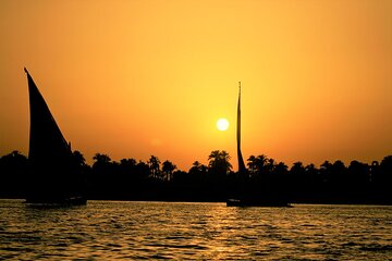 Sunset Sailing on the Nile by Felucca