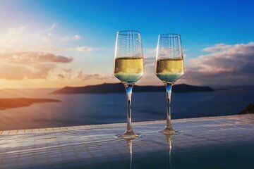 Private Guided Wine Tour in Santorini, Greece.