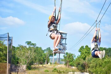 Horseback Riding and Swim with Zipline Private Tour