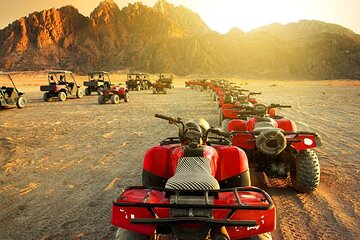 Exploring Hurghada and Mountain Views on a Sunset Quad Tour
