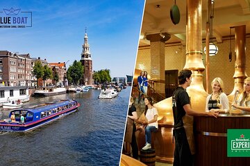 75 minute Blue Boat Amsterdam Canal Cruise & Heineken Experience 