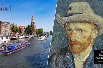 75minute Blue Boat Company Amsterdam Canal Cruise&Van Gogh Museum