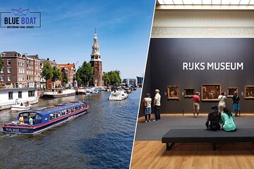 75 minute Blue Boat Company City Canal Cruise and Rijksmuseum