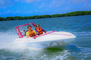 Mayan Jungle Tour Speed Boat Snorkel and Snack