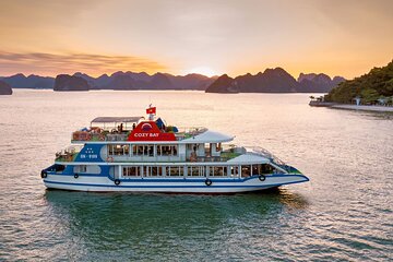 Cozy Bay Cruise 5 Star Halong Day Trip,Buffet Lunch,Cave & Island