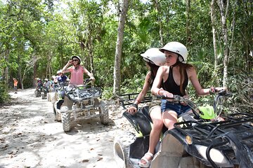 ATV circuit in the jungle + Horseback riding, ziplines & Cenote