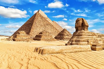 Giza Pyramids &Grand Museum from Alexandria Port &Hotel