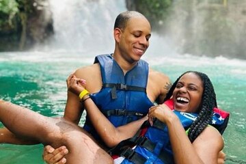 Private Transportation to Blue Hole & Dunns River Falls-w Drinks!