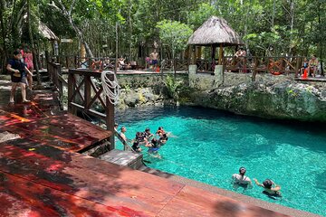 Explore 3 Cenotes + 1 Lagoon a tour Full Day only from Cancun