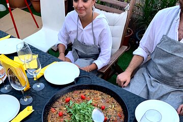Authentic Premium Paella & Sangria Class in a Stunning Rooftop