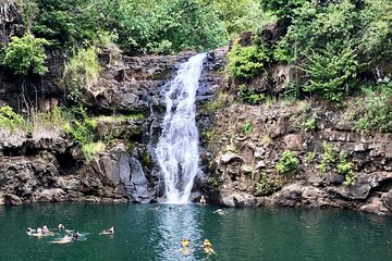 OAHU GRAND CIRCLE Waimea Waterfall, Turtle Beach, North Shore. 