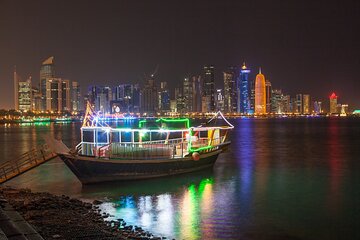 Doha Sunset & Moonlight Dhow Cruise – Land and Sea Experience