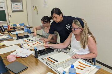 Private Calligraphy Experience at Ginza and Tsukiji Area