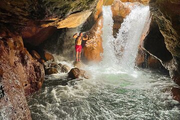La leona waterfall hike & river tubing full day