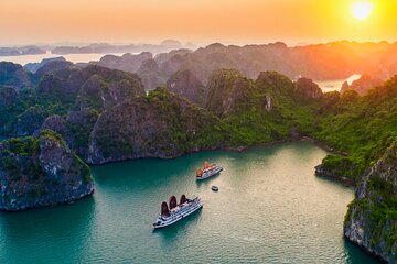 Top 1 tier: 5-Star Halong & Lan Ha Bay Cruise 3D2N, All inclusive