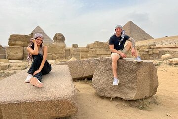 Guided tour Giza Pyramids Sphinx Camel Ride Shopping Nile Cruise