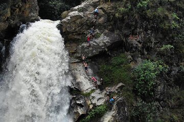 Powerful via Ferrata & Epic Zipline Giant Waterfall Private Tour