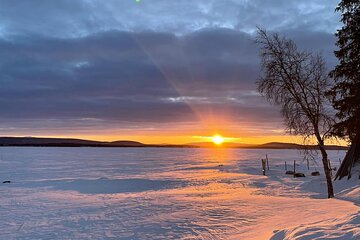 Guided Morning Snowmobile Adventure in Arctic Wilderness