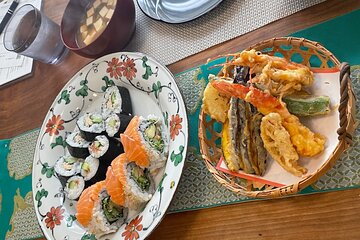 Small Group Sushi roll and Tempura Cooking Class in Nakano 