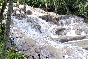 Dunn's River Falls and Martha Brea Bamboo rafting with admissions