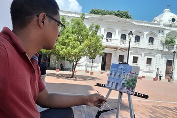 Private Outdoor Painting Class in Santa Marta Beach