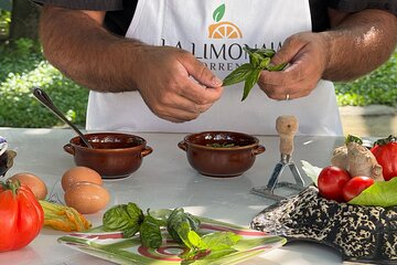 Cook and Eat in a Citrus Grove in Sorrento 