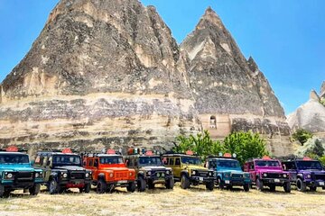 Jeep Safari Tour with Hot Air Balloon View at Cappadocia