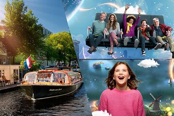 This is Holland Ticket plus 1-Hour Amsterdam Canal Cruise 