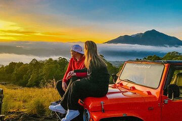 Kintamani Black Lava Sunrise Jeep Adventure with Temple in Bali