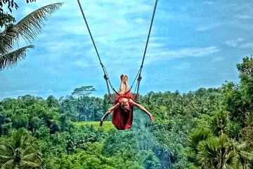 Bali Ubud Jungle Swing: Monkey Forest and Waterfall Private Tour