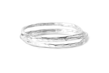 Design a Set of 3 Sterling Silver Stacking Rings in Puerto Viejo