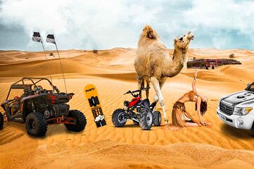 Half Day Desert Safari || Sand Boarding || Camel Ride || Inland Sea Visit ||