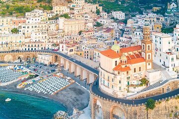 Naples to Sorrento, Positano, Amalfi and Salerno 10 hours trip