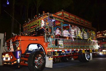 Private Chiva Rumbera with Pickup and Open Bar from Medellin