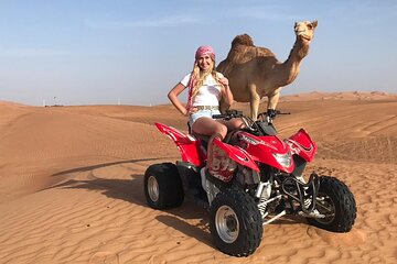 Morning Quad Bike Desert Safari, Camel Ride, Falcon Photo