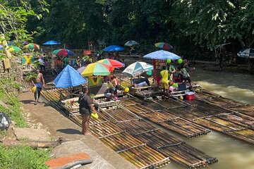 Bamboo Raft with Limestone Foot Massage & Tubing in Montego Bay 