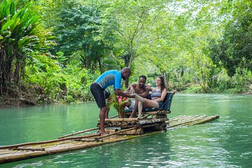 Lethe Bamboo Rafting Tour with Lime Stone Massage & Jet Ski Mobay